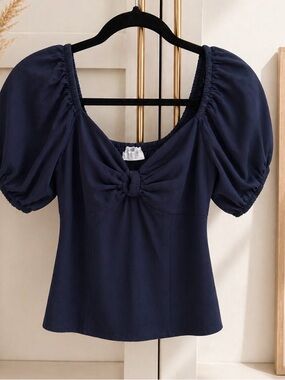 Navy blue summer crop top | Inspo Italian Summer